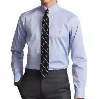 Polo Ralph Lauren SS24 Embroidered Long Sleeve Shirt Blue