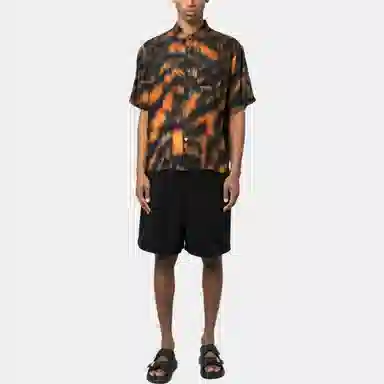 Stussy Tiger Print Short Sleeve Shirt