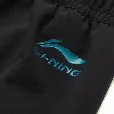 李宁儿童 运动生活系列 舒适休闲百搭短裤 青少年 黑色