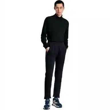 比音勒芬 中腰高弹纯色休闲裤 男款 黑色