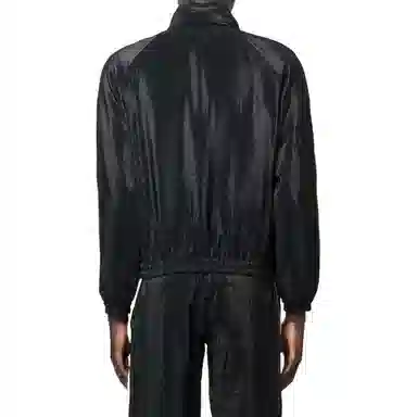 Saint Laurent SS22 Striped Zip Jacket Black