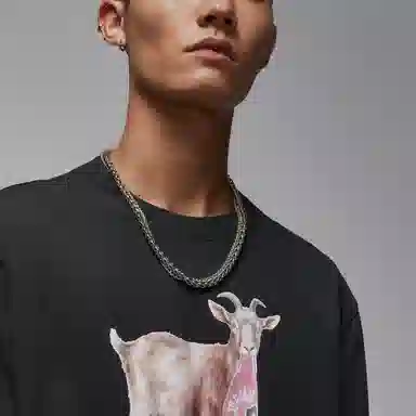 Jordan As M J GOAT SS CREW T