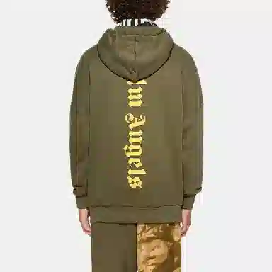 Palm Angels SS21 Logo Hoodie Green