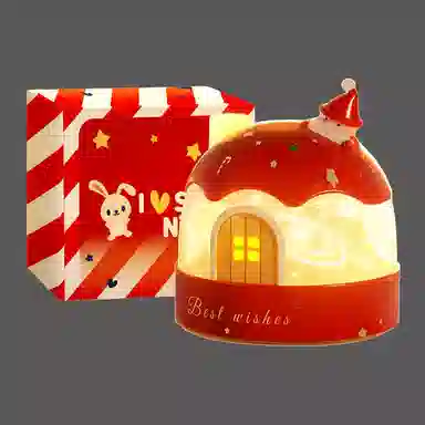 益米 圣诞小夜灯投影星空灯 半睡灯氛围感 可爱创意多主题可换 玩具 送男女生朋友