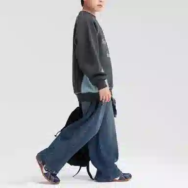 左西卫衣 加绒圆领保暖防静电耐磨透气 儿童款