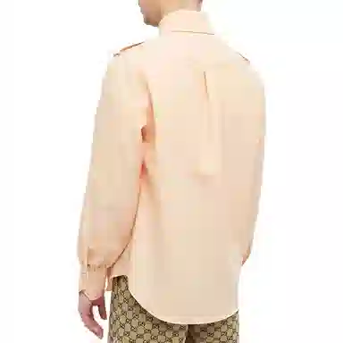 Gucci Single-Breasted Lantern Sleeve Shirt