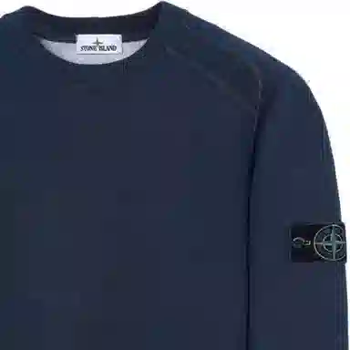 Stone Island Dust Series Pullover Sweatshirt Navy