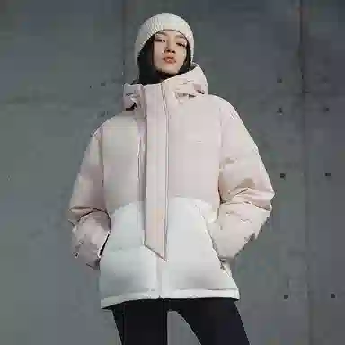 探路者 旅行户外系列 拼色连帽保暖防寒羽绒服 男女同款