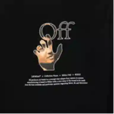 OFF-WHITE FW21 Logo Crewneck Sweatshirt Black