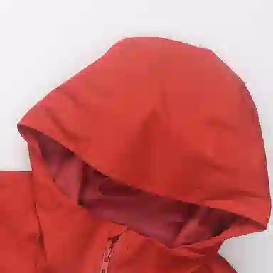 UNIQLO Hooded Waterproof Jacket Orange Brown