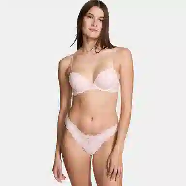 Victoria's Secret Dream Angels Lace Push-Up Bra Purest Pink