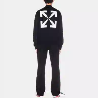 OFF-WHITE Arrow Print Long Sleeve Black