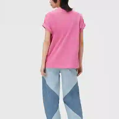 GANNI University of Love T-Shirt Pink