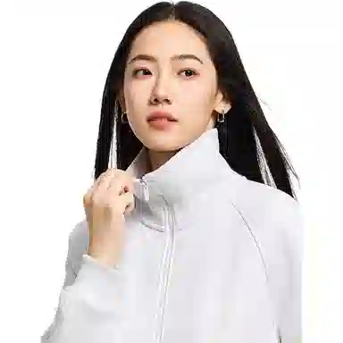 超级安踏 加绒立领纯色卫衣 女款