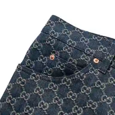Gucci Logo Print Jeans
