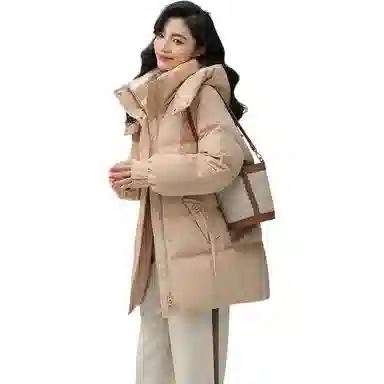 鸭鸭 纯色气质时尚高级感保暖羽绒服 女款