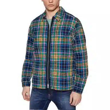 Converse Plaid Print Long Sleeve Shirt
