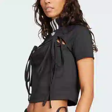 adidas originals Top RIBBON CUT OUT CROP T