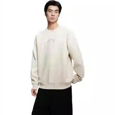 PEACEBIRD MEN Suede Fleece Sweatshirt