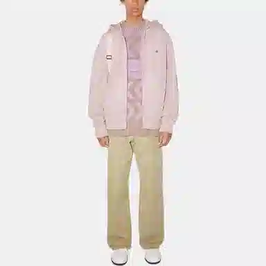 Acne Studios Face Hoodie Grey Pink