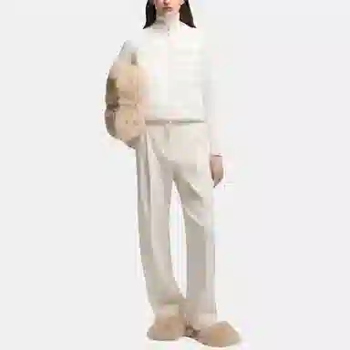 Moncler Padded Corduroy Padded Wool Zip-Up Cardigan