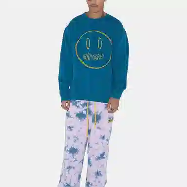 Drew House SS23 Sketch Mascot Crewneck Peacock