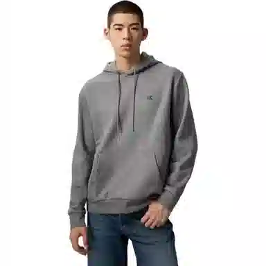 Calvin Klein FW23 Embroidered Letter Hoodie Black