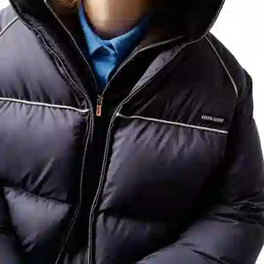 MIU MIU FW25 Logo Patch Down Jacket