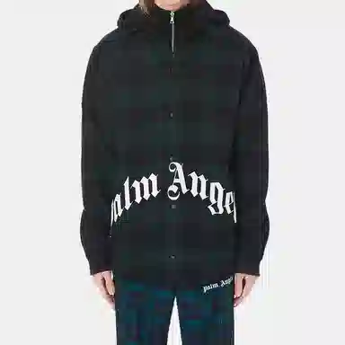 Palm Angels Hooded Jacket Deep Green