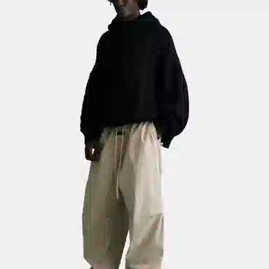 Fear of God Essentials Cable Knit Hoodie Jet Black