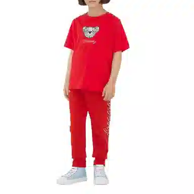 Burberry Teddy Bear Logo T-Shirt Bright Pink