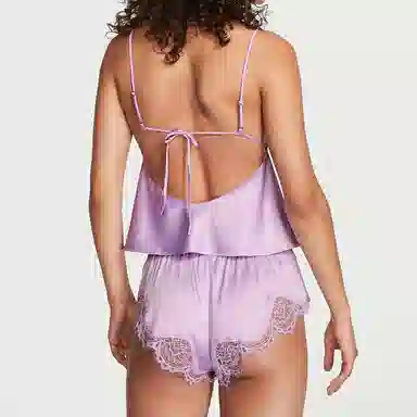 Victoria's Secret SEXY KI Florallacepatchworkcamisole pajamaTe
