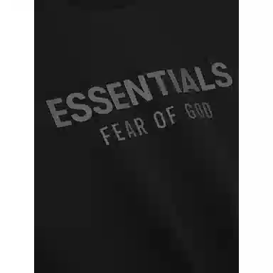 Fear of God Essentials Classic Fit Hoodie Jet Black