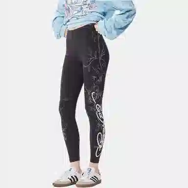 Ed Hardy SS25 Slim Fit Rhinestone Leggings Black