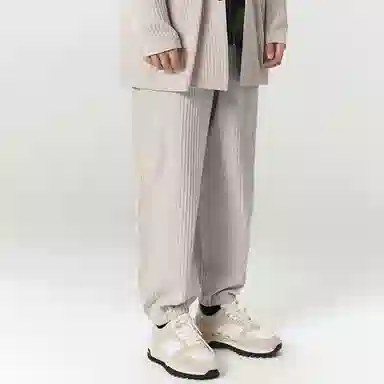 速写 纯色九分裤宽松束脚运动裤 男款