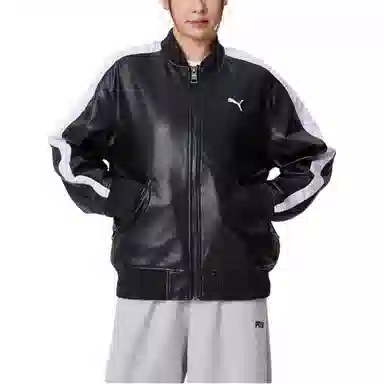 PUMA T7 Pleather BOMBER logo