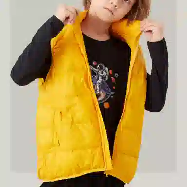 诺诗兰 舒适保暖休闲轻薄羽绒马甲 青少年