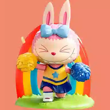 POP MART LABUBU Cheerleader Keychain