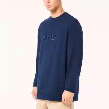 Oakley Embroidered Logo Crewneck Sweatshirt Navy