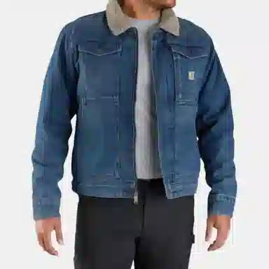 Carhartt 105478 Denim Sherpa-Lined Jacket