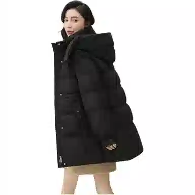 鸭鸭 纯色气质时尚高级感保暖羽绒服 女款