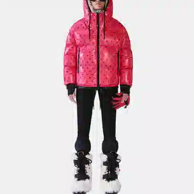 Moncler Grenoble Quilted Down Jacket Red