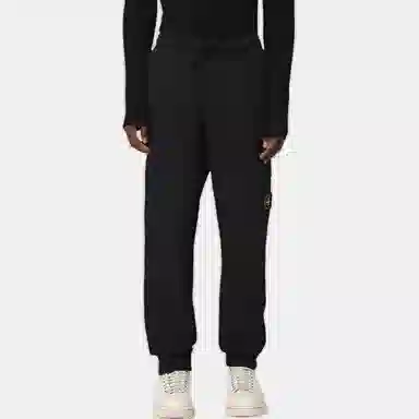 Stone Island Logo Sweatpants Black