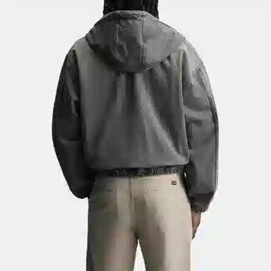 ZARA Hooded Washed Loose Jacket Men