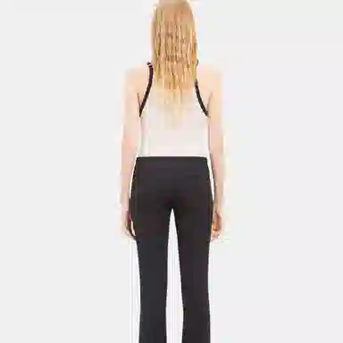 COURREGES SS24 BUCKLE CONTRAST TANK TOP Lime Stone