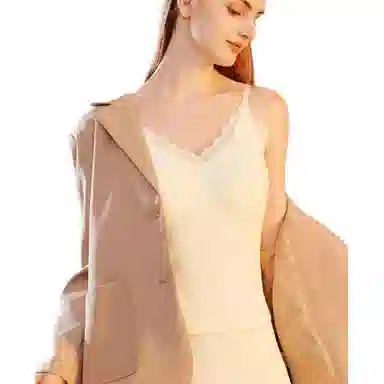 欧迪芬 无痕保暖免穿文胸背心 女款