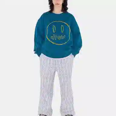 Drew House SS23 Sketch Mascot Crewneck Peacock