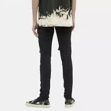 REPRESENT Slim Fit Ripped Jeans Black