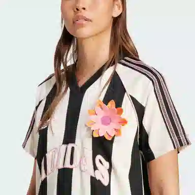 adidas V-Neck Loose Tee White