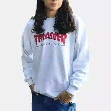 Thrasher Outlined Crew Sweater Ash Gray